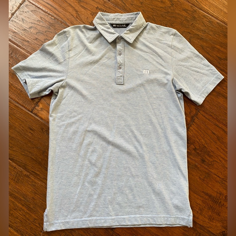 Travis Matthew Polo Shirt - Size Small, Light Blue